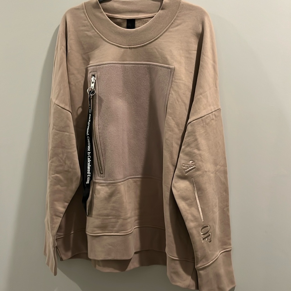 Odeur Men’s Story Sweat Beige/Sand Rose Large